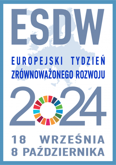 plakat promujący Europejski Tydzień Zr&oacute;wnoważonego Rozwoju 2024